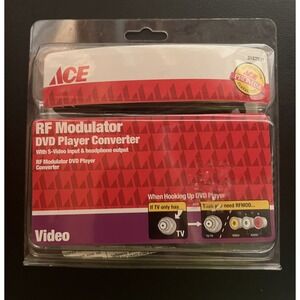 RF Modulator DVD Player Converter S-Video Input Head Phone Output New